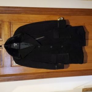 H&M Men's Black Corduroy Puffy Winter Coat